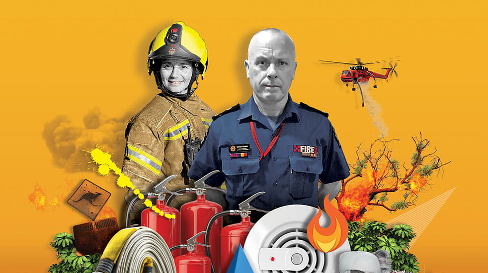 A world of good; firefighters